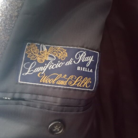 Calvin Lanificio di Pray Sport Coat 44R Plaid Wool Blend Jacket - Picture 7 of 11